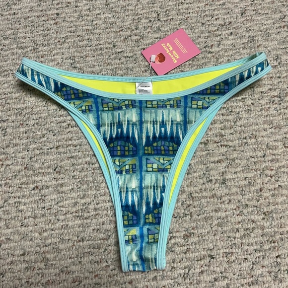 Strawberry Milk Mob, “Blues clues” bikini bottoms. Reversible. XL. Bottoms only - Picture 2 of 8